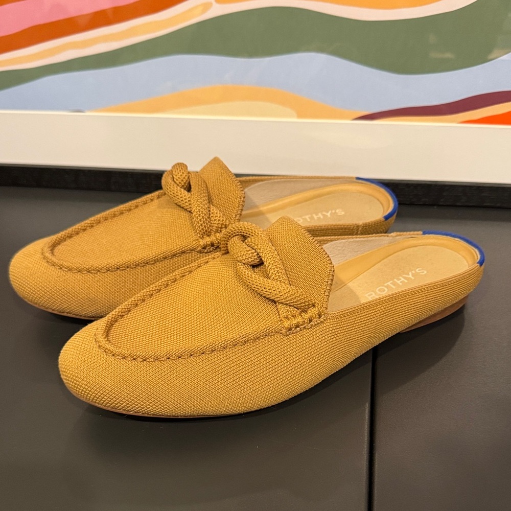 Rothy's The Loafer Mule with Knot Detail, Wren Birdseye, Size 8
